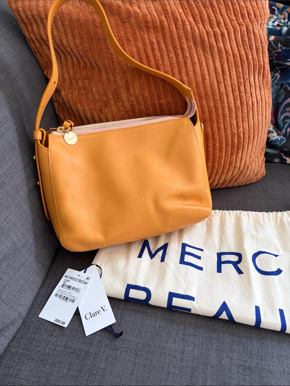 Clare V Fleurine butterscotch shoulder bag
